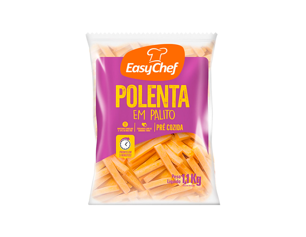 POLENTA CONGELADA EASY CHEF 1,1 KG (CX 10 PCT)